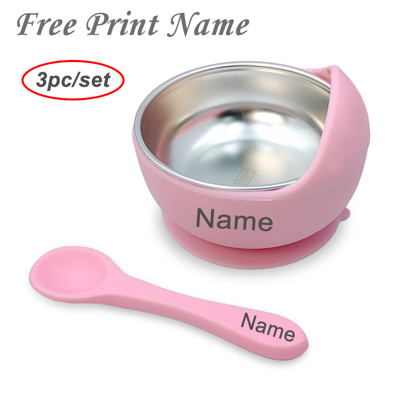 Silicone Suction Bowl - 3 Teile/satz Baby Fütterung Schüssel Mit