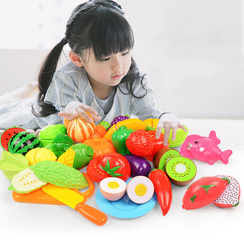 Baby Food Vegetables - Kinder-Fruchtschneidespielzeug und Gemüse-Set für Kinder, Rollenspiel-Simulationsküchenspielzeug,