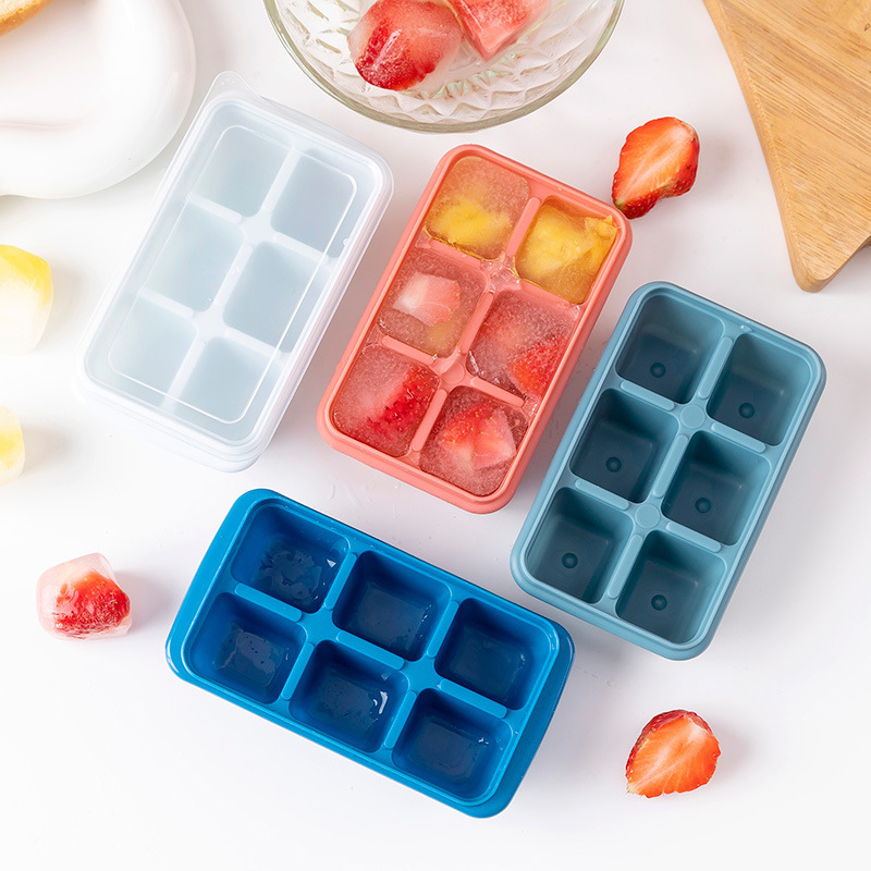 Baby Food Freezer Tray - Silikon-Eiswürfel schalen mit verschütteten Deckeln, leicht
