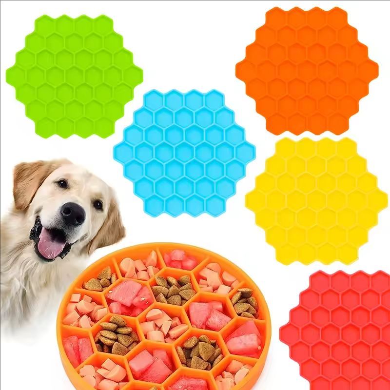 Silicone Suction Bowl - Pet Supplies Katze Waben Feeder Anti-würgen