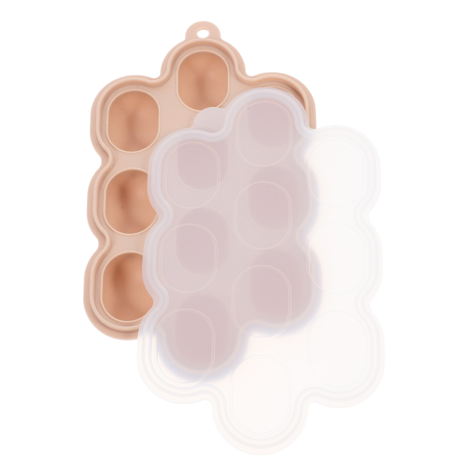 Baby Food Freezer Tray - Wiederverwendbare Silikon-Baby-Nahrungsmittel-Gefrierform, Antihaft-Eiswürfelform mit Deckel für