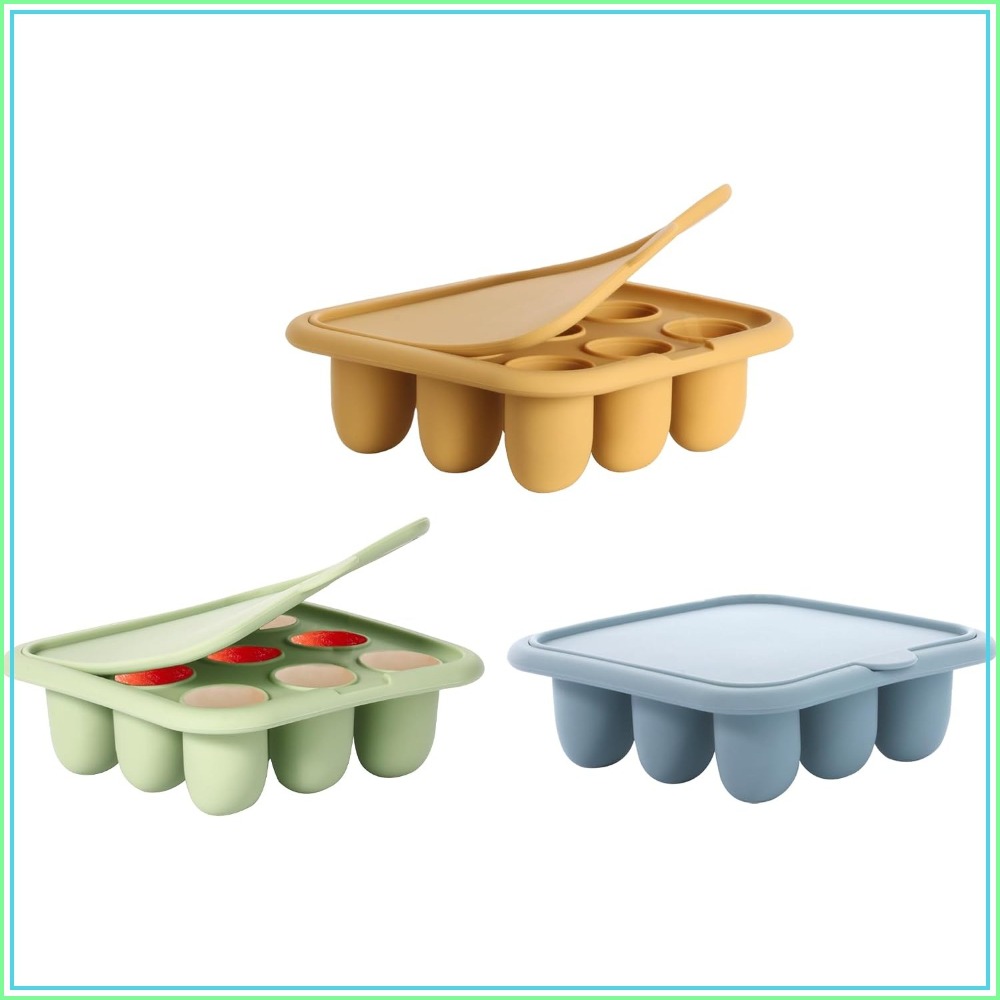 Baby Food Homemade - Baby-Nahrung Gefrierbehälter, Silikon-Beißring, Muttermilch-Eisform, Beißring-Eisbereiter für
