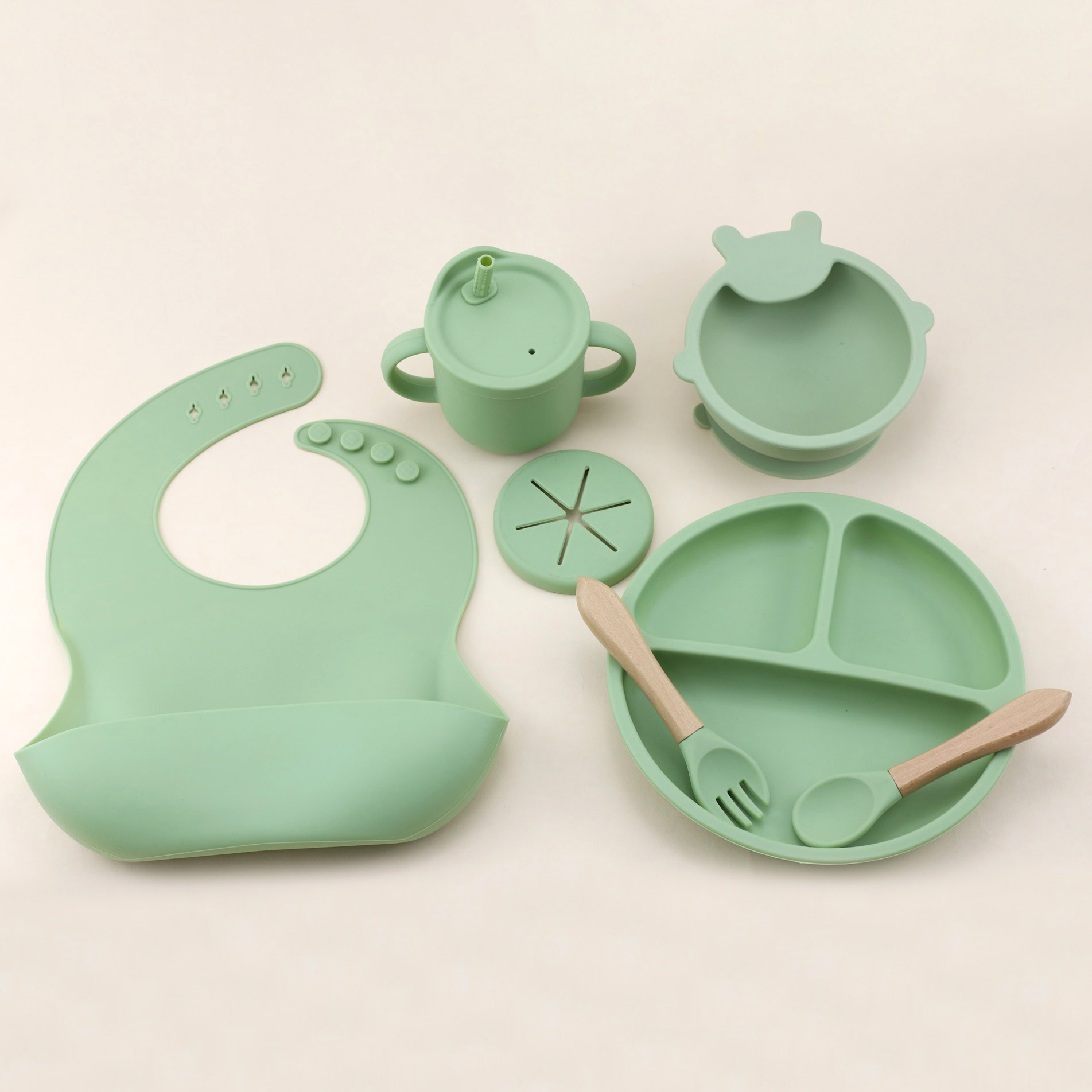 7-teiliges Silikongeschirr-Set – Silicone Suction Bowl Bewertung und Preis