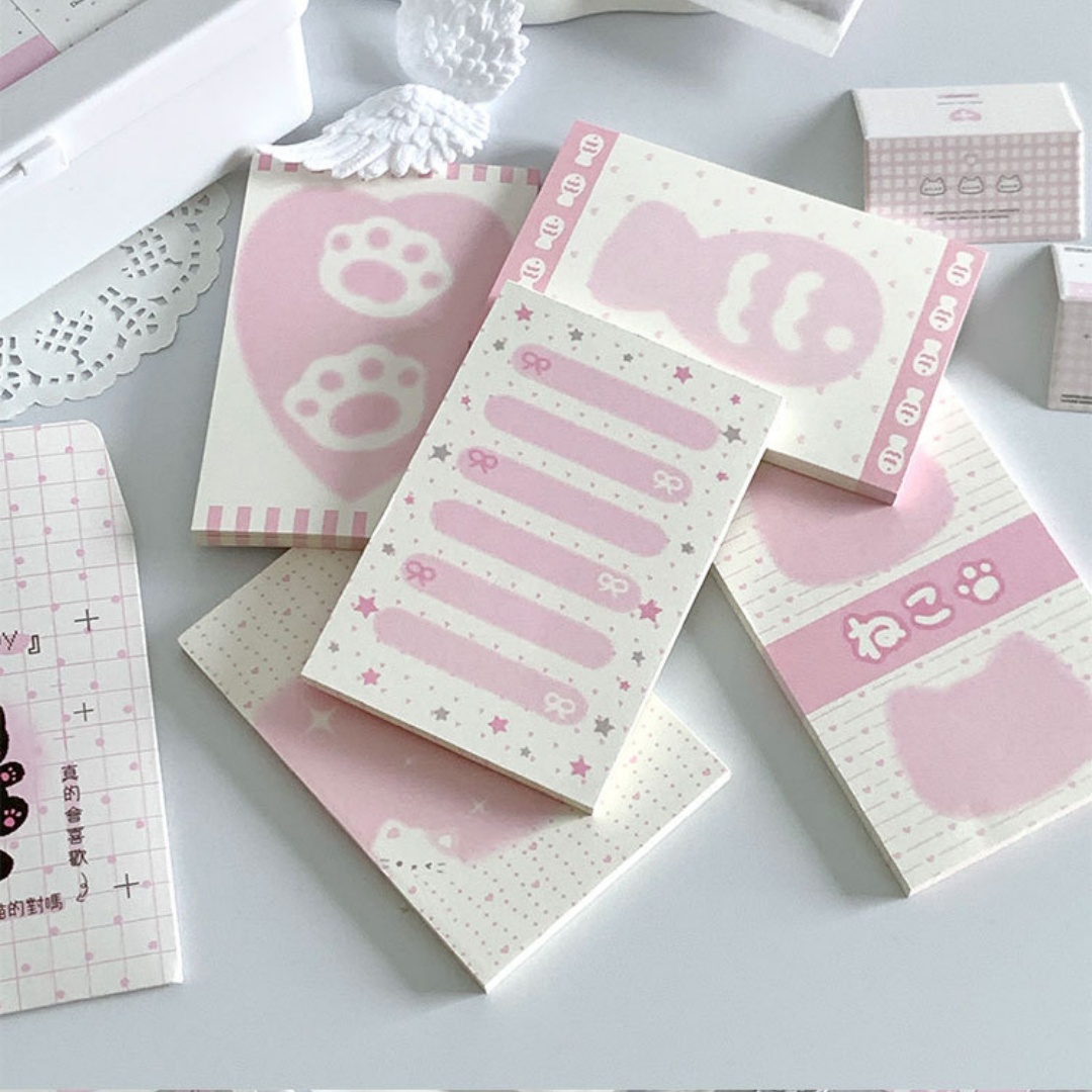Kawaii Rosa Katzen-Notizblock  – Baby Food List Bewertung und Preis