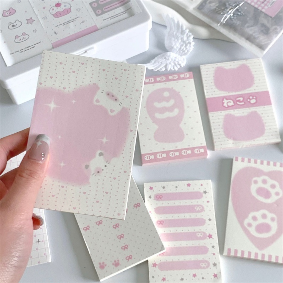 Kawaii Rosa Katzen-Notizblock  – Baby Food List Bewertung und Preis