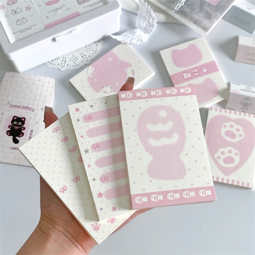 Kawaii Rosa Katzen-Notizblock  – Baby Food List Bewertung und Preis