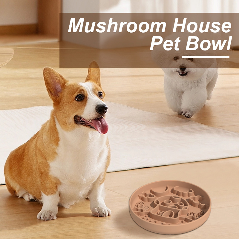 Neue Pilz Hund Slow Food Schüs – Silicone Suction Bowl Bewertung und Preis