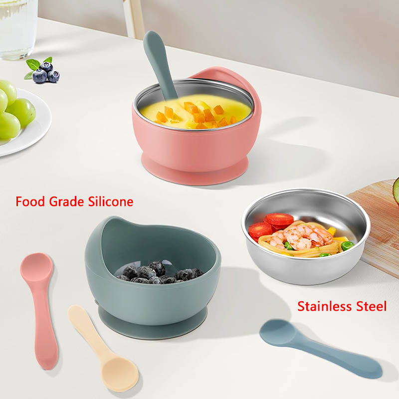 3 Teile/satz Baby Fütterung Sc – Silicone Suction Bowl Bewertung und Preis