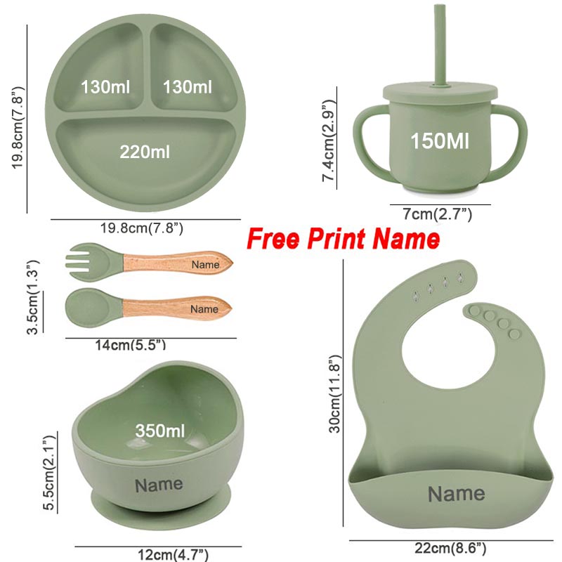 6Pcs Baby Fütterung Set Kosten – Silicone Suction Bowl Bewertung und Preis