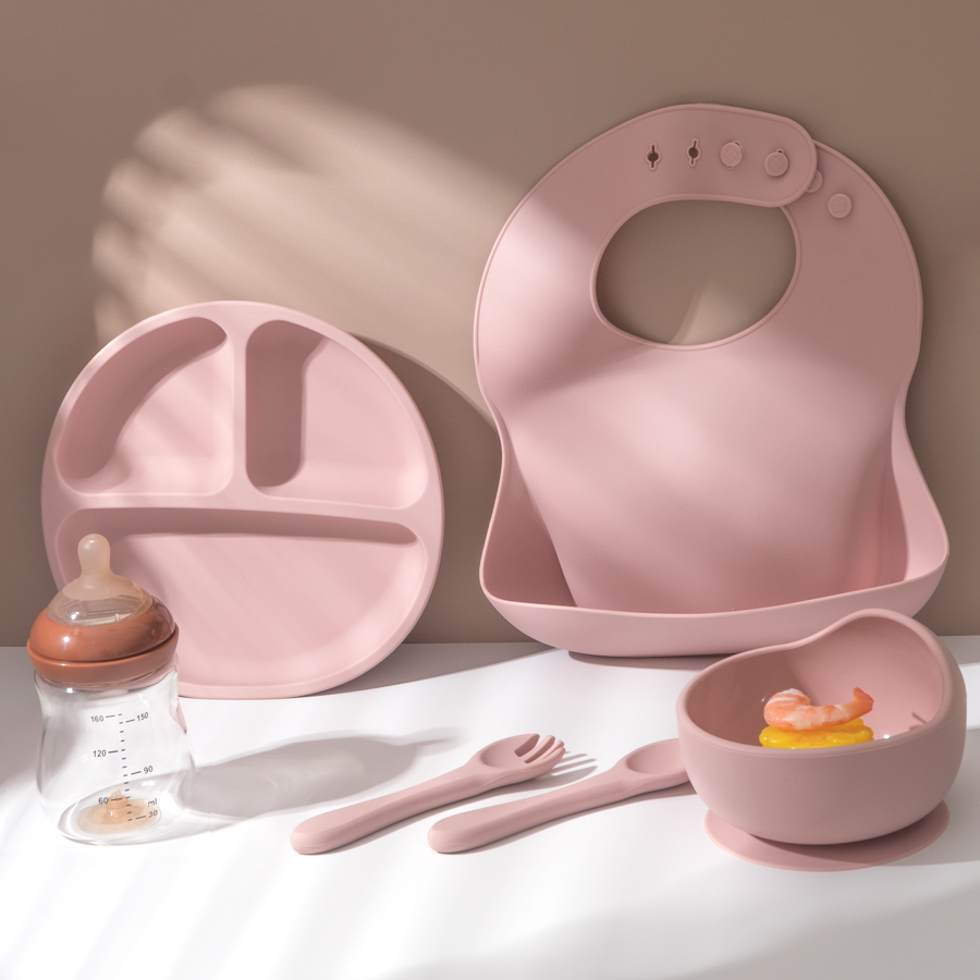 5Pcs Baby Silikon Fütterung Se – Silicone Suction Bowl Bewertung und Preis
