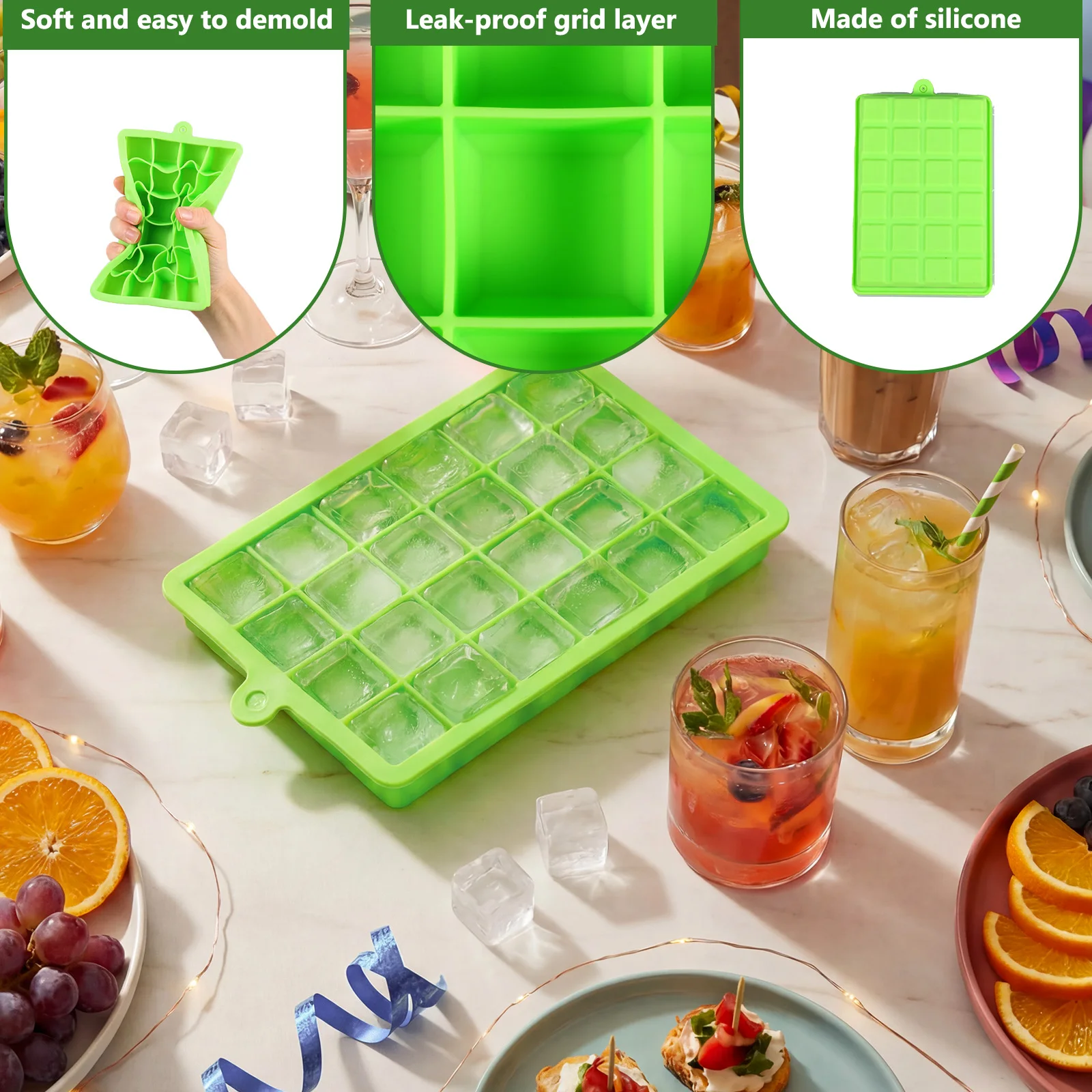 Silikon-Eiswürfelform, leicht  – Baby Food Freezer Tray Bewertung und Preis