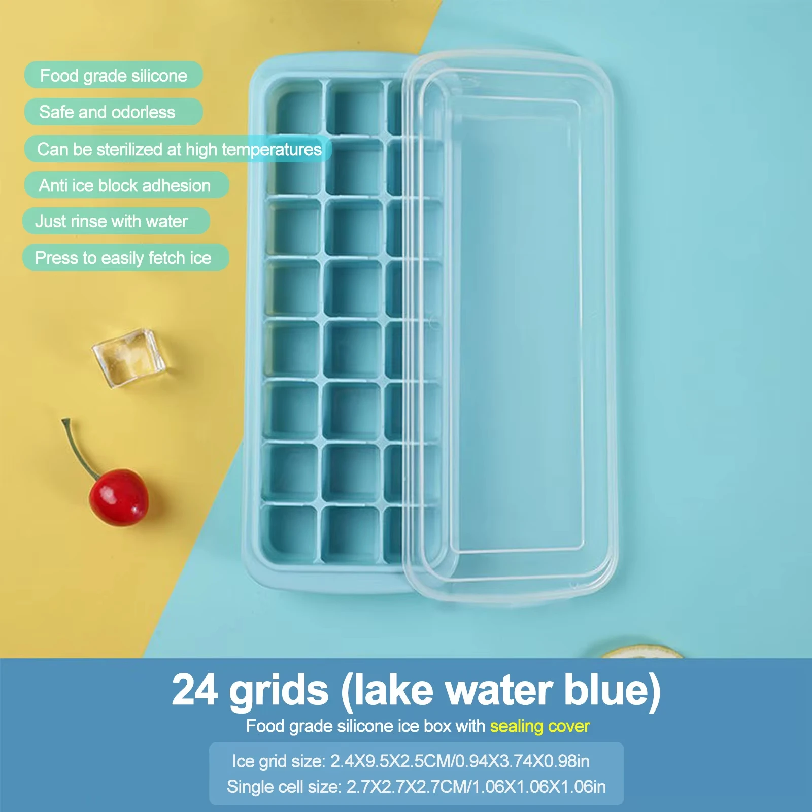 Silikon-Eiswürfelform mit Deck – Baby Food Freezer Tray Bewertung und Preis