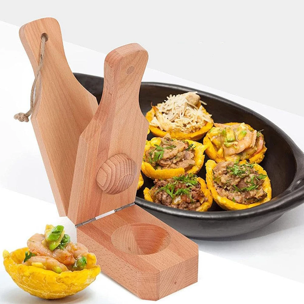 Holz bananen presse mit Griff  – Baby Food Banana Bewertung und Preis