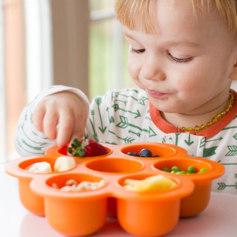 7-Loch Wiederverwendbare Silik – Baby Food Freezer Tray Bewertung und Preis