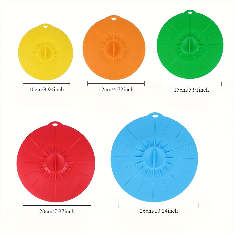 5-teiliges Silikon-Deckel-Set, – Silicone Suction Bowl Bewertung und Preis