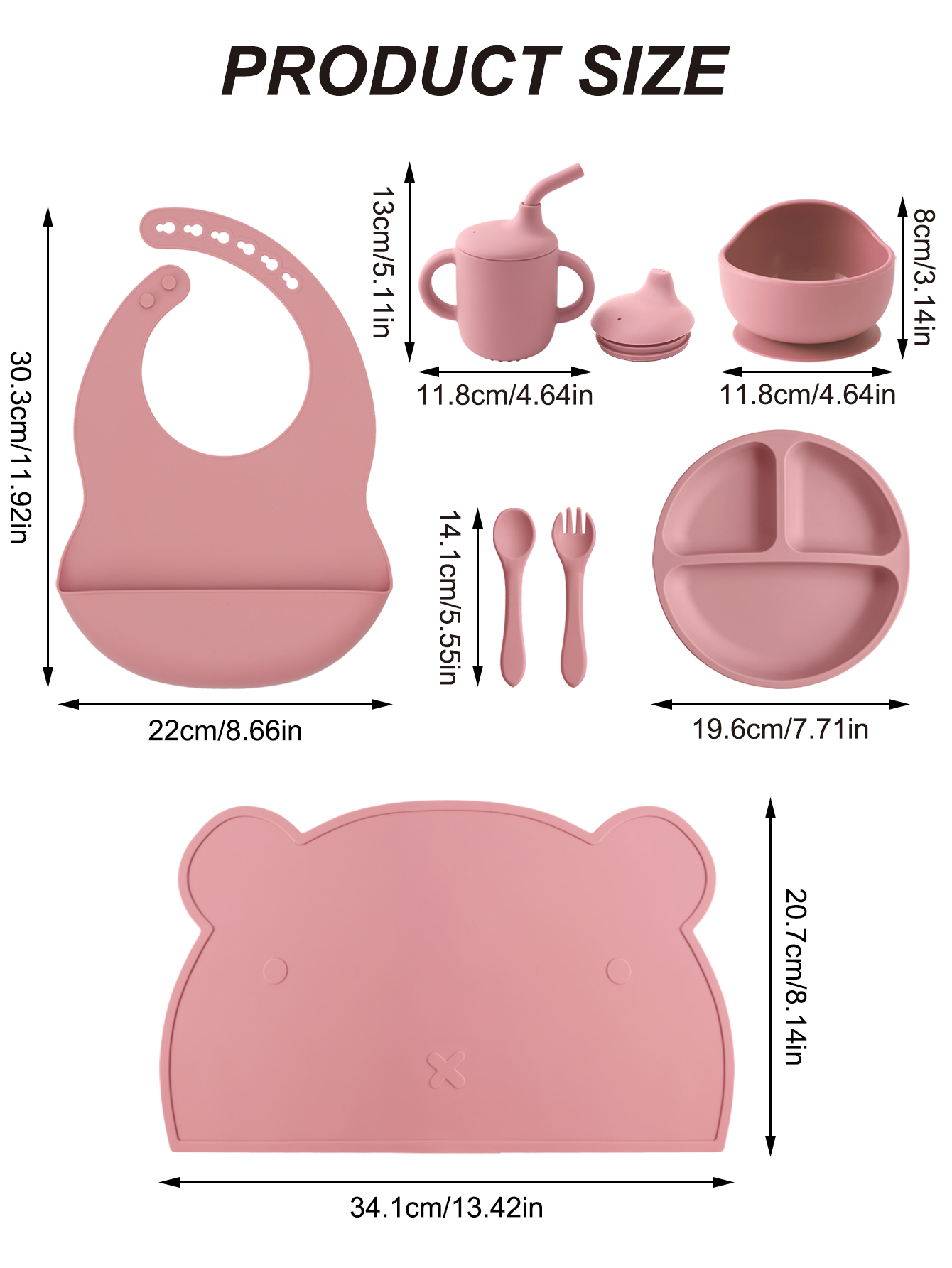 7PCS Silikon Baby Fütterung Se – Silicone Suction Bowl Bewertung und Preis